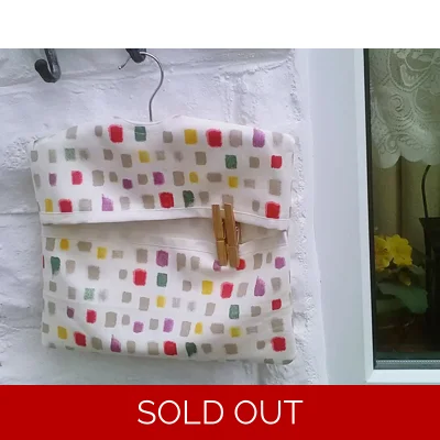Peg Bag with Hanger, Lined Cotton Peg Bag, Eco Friendly Laundry Bag, Housewarming Gift For Her from